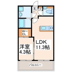 クラウディア八王寺の物件間取画像